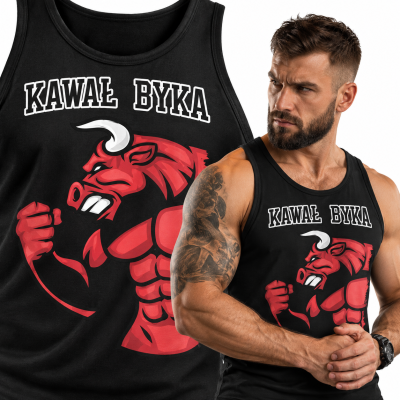 TANK TOP NA SIŁOWNIĘ  KAWAŁ BYKA 2